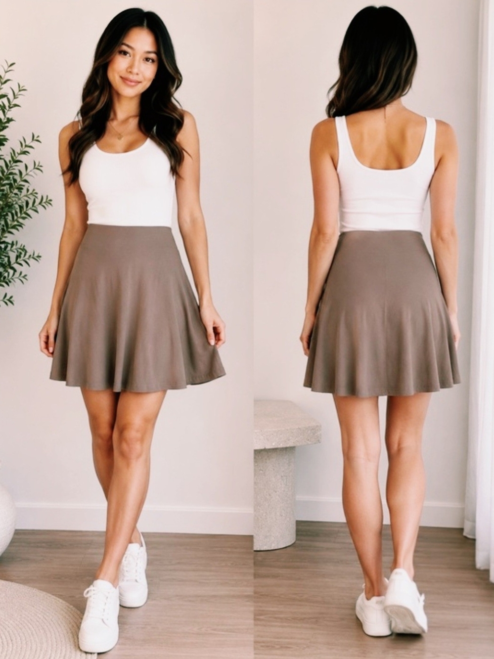 OGL Taupe Skinkiss Skirt